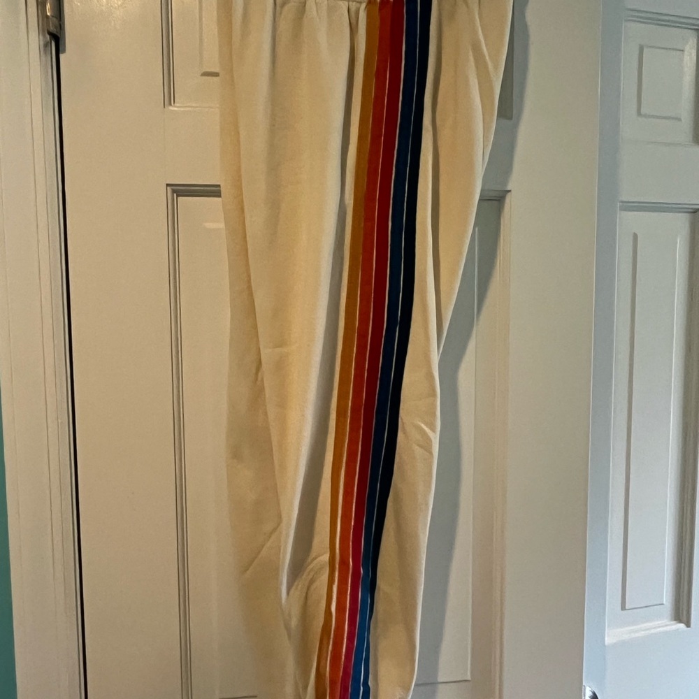 Aviator Nation 5 Stripe Sweatpants- Size Medium